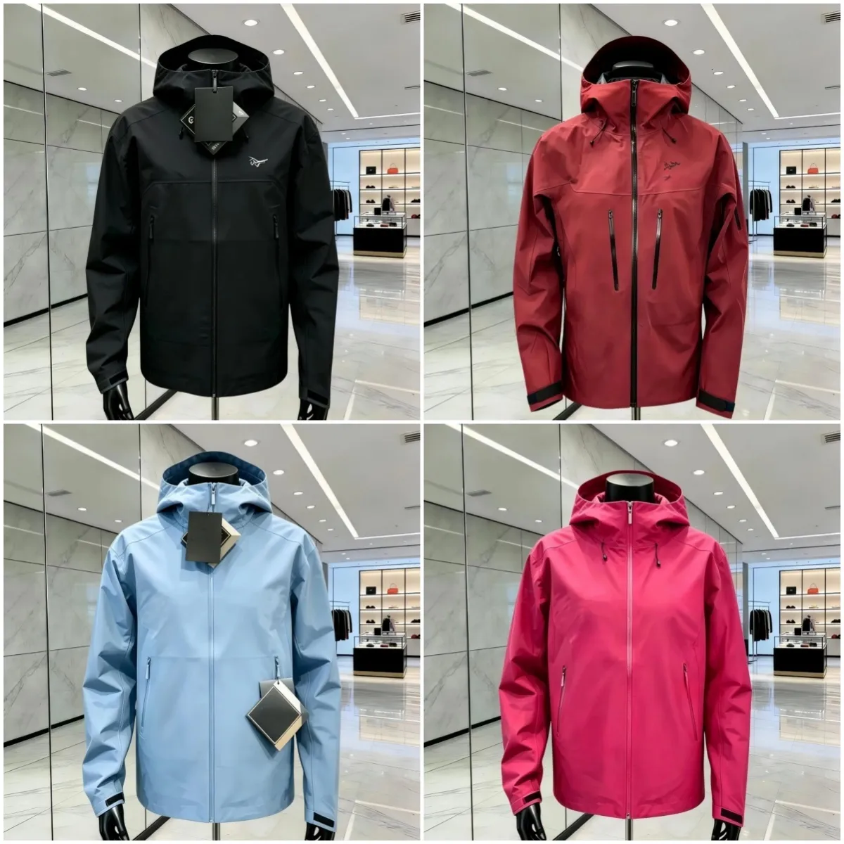 Jacket Men Women Designer Jacket Brand Logo Top Waterproof Jacket Hard Shell Zip Up Hood High Quality