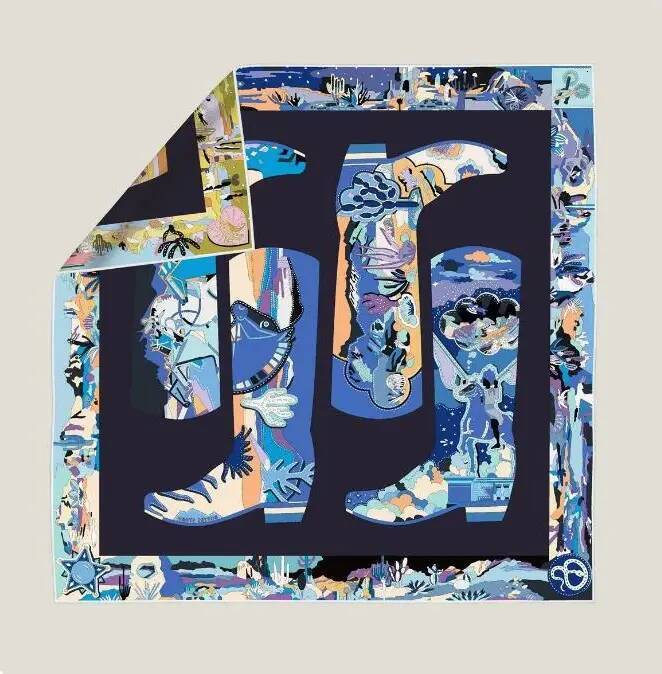 New Style Rain Boots Girl Twill Double Sided Printed Same Flower Different Color Shawls Silk Scarves Beach Large Square Scarf 90x90cm