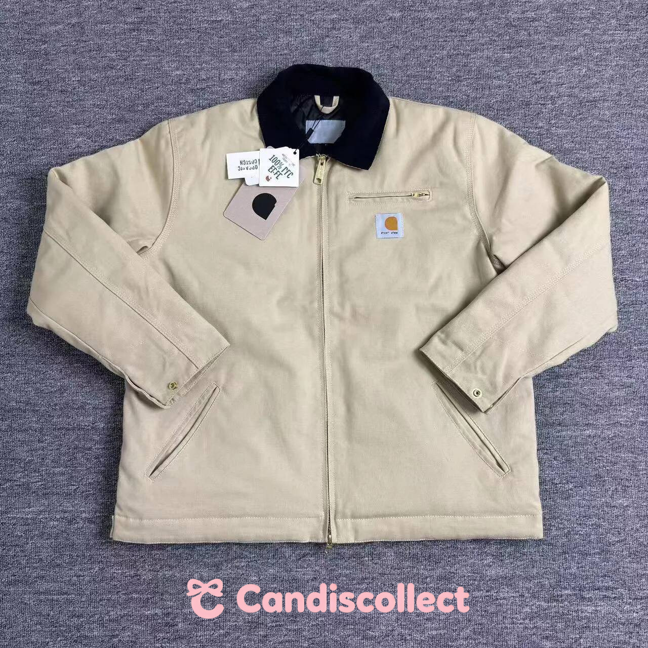 carhartlyity WIP Detroit With Cotton Lining Corduroy Collar Multi Color Men's Workwear Canvas Zipper Men Brand Designer Car Jacket 2D5 a82