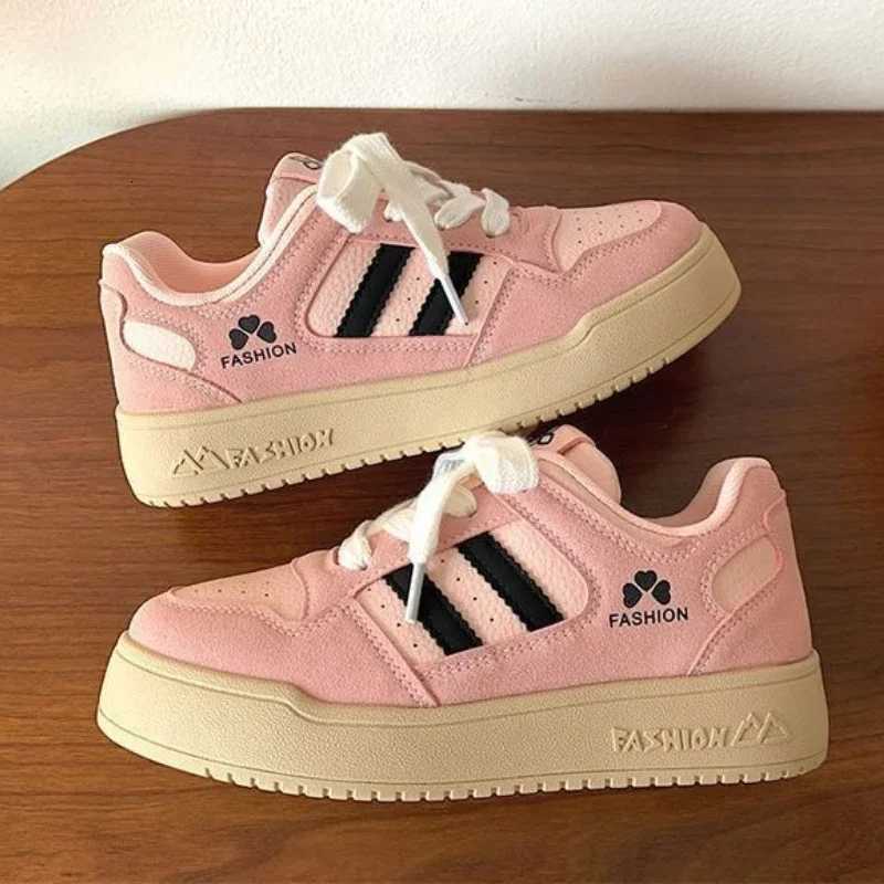 Casual Shoes Newly Arrived Spring Autumn Round Toe Comfortable Casual Flat Sneakers Elegant Shallow Mouth Breathable Lace Up Women's Shoes H261