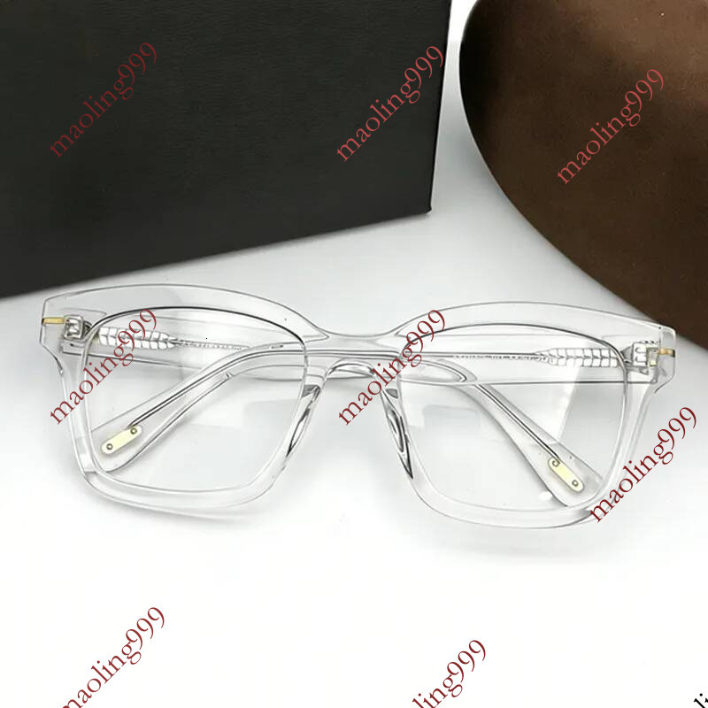 High quality unisex Sunglasses concise big square rim prescription glasses frame 50 20 145imported pure plank full set case
