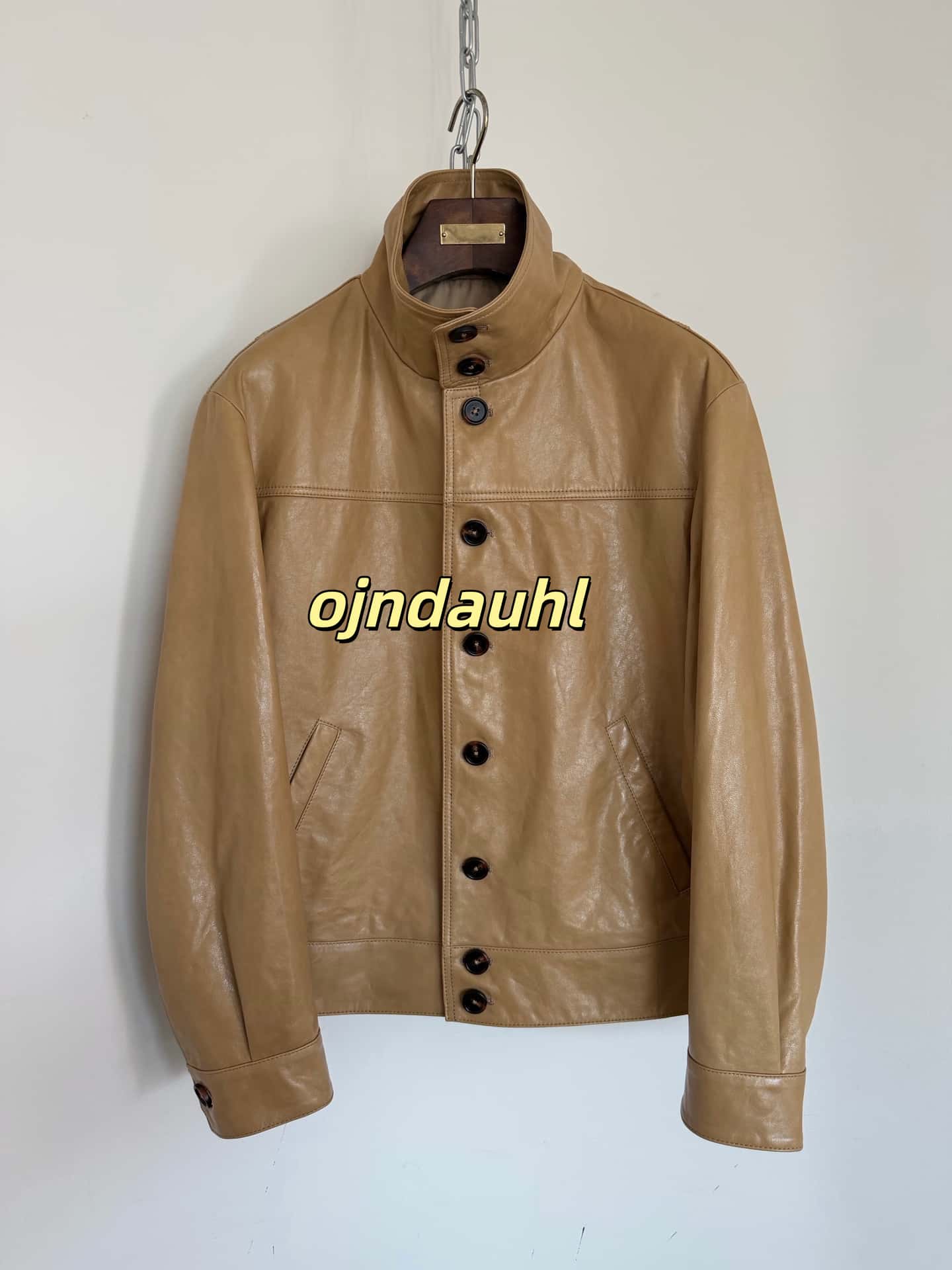 Designer Jacket Autumn Winter Clothing Unisex Avant-Garde Minimal Tailored Outer Coat Premium Texture Crinkled Sheepskin Leather Jacket 170