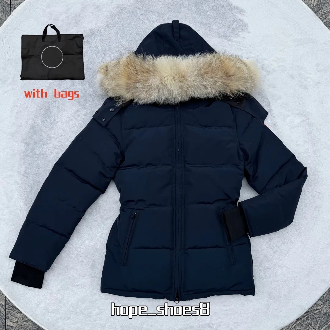 Women Puffer Jackets canadian coats Designer down Jacket Winter Parka Short Coat women Large Pocket Fur Collar Windbreaker women Outerwear Luxury do