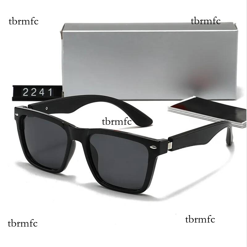 Mens RB Sunglasses Designer Luxury lunettes Style Vintage Retro Square Frame UV400 Lens Protection For Men Women Outdoor Travel Driving Gift 2241 A