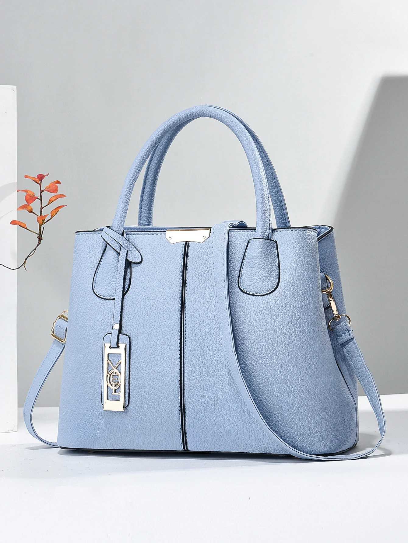 Shoulder Bags Fashion Faux Leather Tote Bag Elegant Textured Large Capacity Shoulder Hand Bag For Ladies X261016