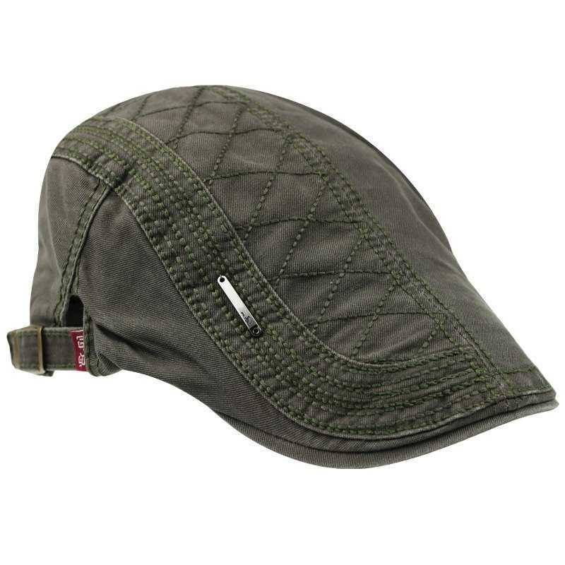Berets Men's Boina Fashion Hat Masculina Plaid Style Gorro Casual Hats Cotton Boinas Solid Color Beret For Men Cap 6 Colors S261016JON9