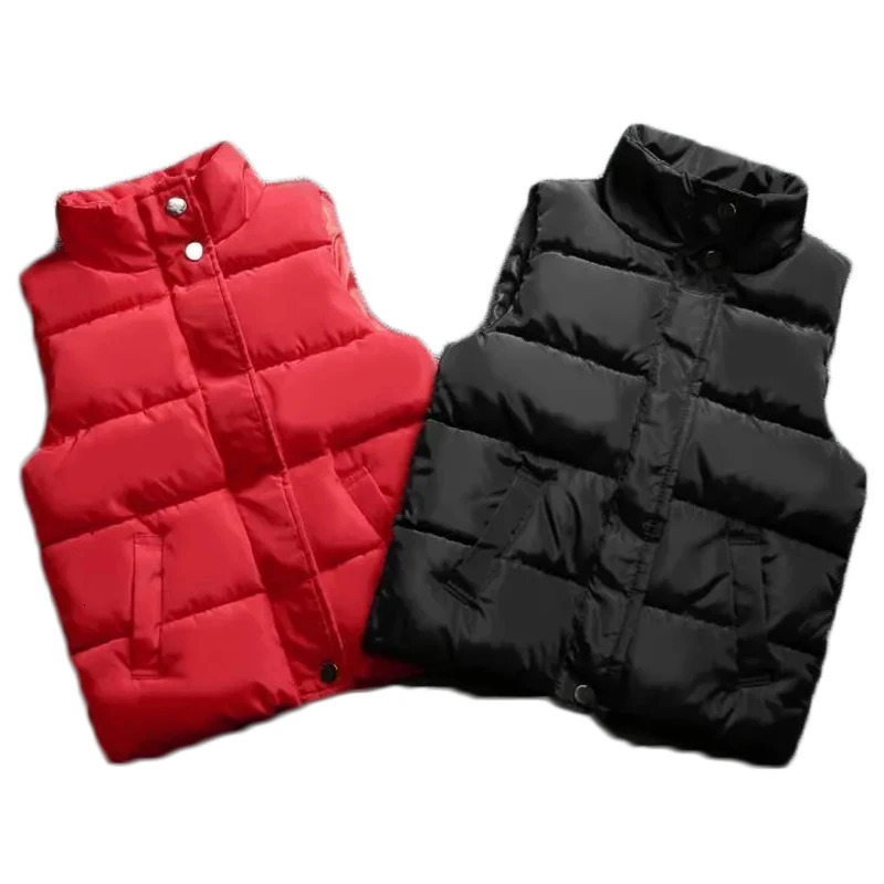 Boys Girls Winter Autumn Down Vest Coat Children Kids Warm Waistcoat Outerwear Clothing Infant Jacket for 3 4 5 6 7 8 9 10 years261016