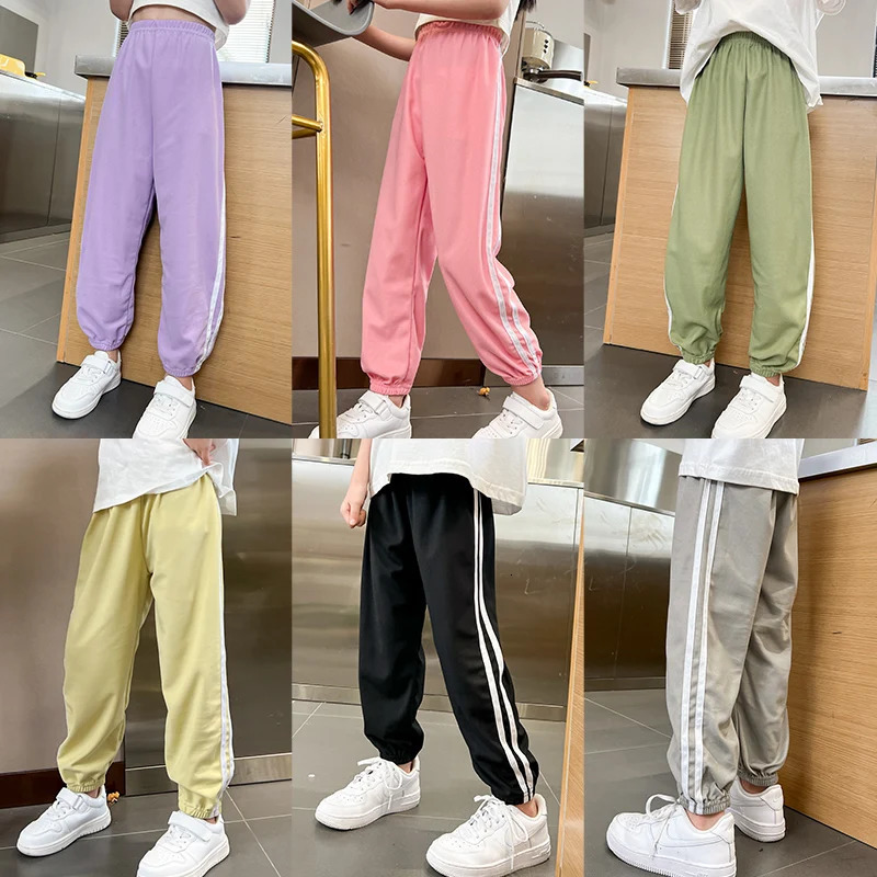 13 Pieces Summer ren's Casual Pants Boys' Sports Running Girls' Sweet And Cute 9inch Versatile Student 261012
