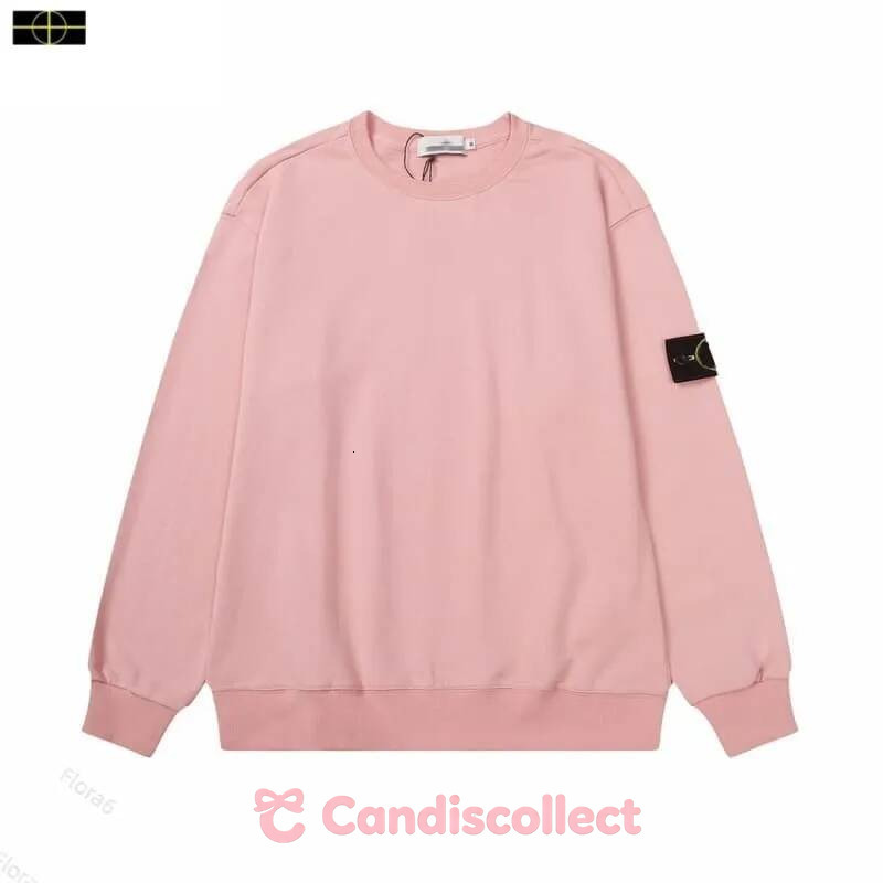 Pull Stone Long Sleeve Designer Brand Compass Badge Jacket Women Sweatshirt Hoodies Sweater Knit Round Neck Solid Color Sweaters Stone Pullover 46A