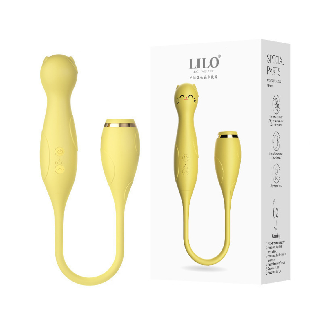 Meng Cat Double-Headed Multi-Frequency Vibrating Egg, G-Spot intimate vibration massager Stimulator Massager For Women, Wholesale And D BA14