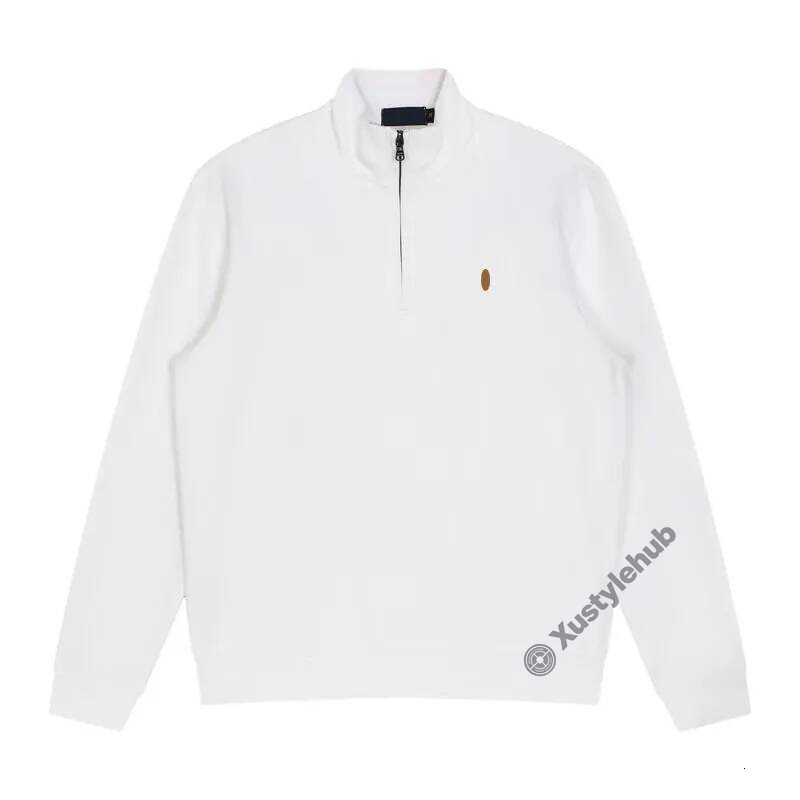 polo cardigan men designer knit Horse sweater quarter zip pull homme mens pullover half zipper luxury brand casual jumper autumn wool 198