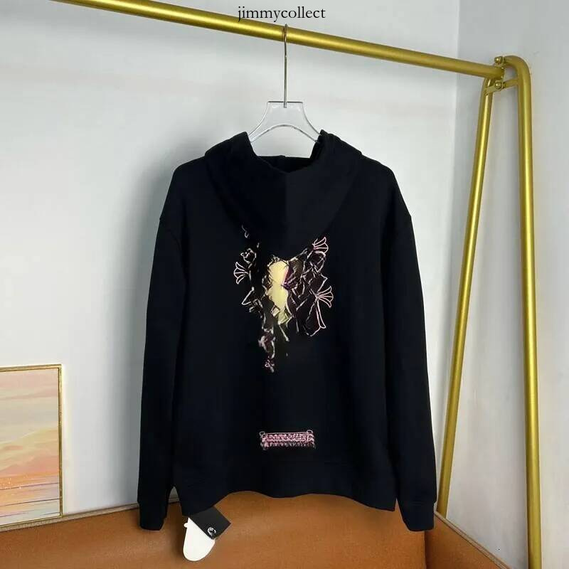 Zipper Designer Chrome men s and women s coats Hoodie Jacket Miami Hooded Sweatshirt Pure Cotton Terry Fabric Trendy Brand New Sanskrit Design Chrom