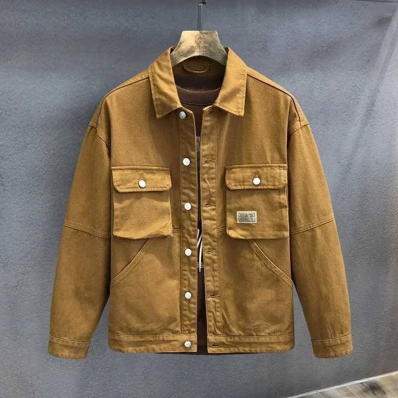 Denim Patchwork Men's Jacket Jackets Men Jean Jacket Streetwear Hip Hop Loose Coats Men Clothing Spring Autumn Oversized Outerwear Korean Tops
