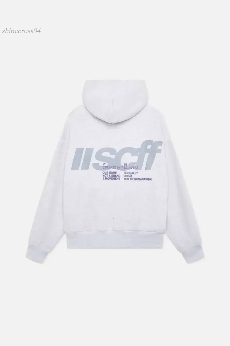 Scuffersly hoodie designer Scuffer hoodie tech fleece pullover hoodie boxy oversized fit casual streetwear hooded sweatshirt for men women c17