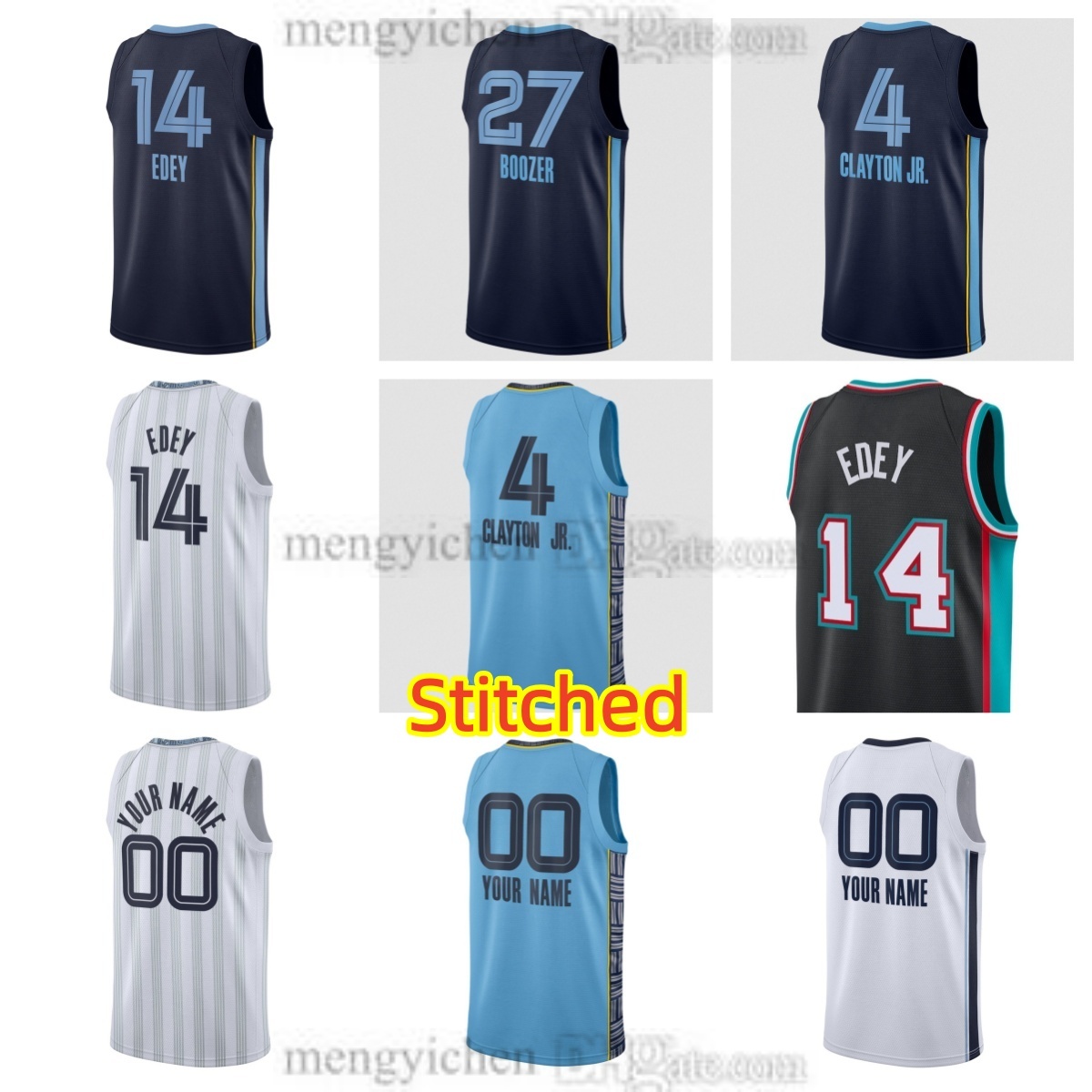 Stitched Men's 2027 Basketball Jerseys 27 Cameron Boozer 1 Scotty Pippen Jr 14 Zach Edey 3 Jerami Grant 23 Cedric Coward 2 Ty Jerome 4 Walter C