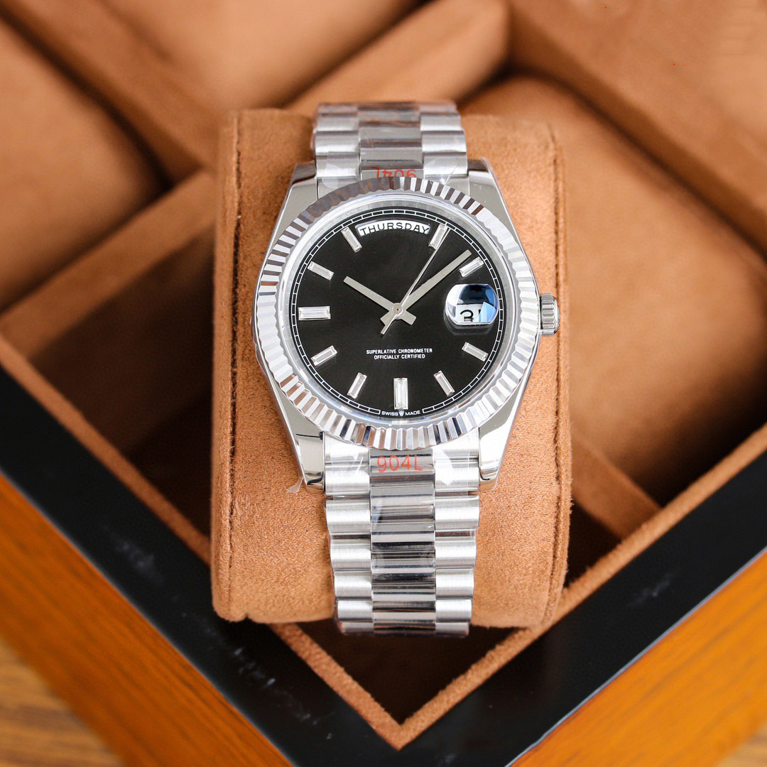 2026 Mens Automatic Mechanical Watch - 40mm Sapphire Dial Ceramic Bezel Sapphire Glass Luminous Waterproof journal Luxury Wristwatches Movement