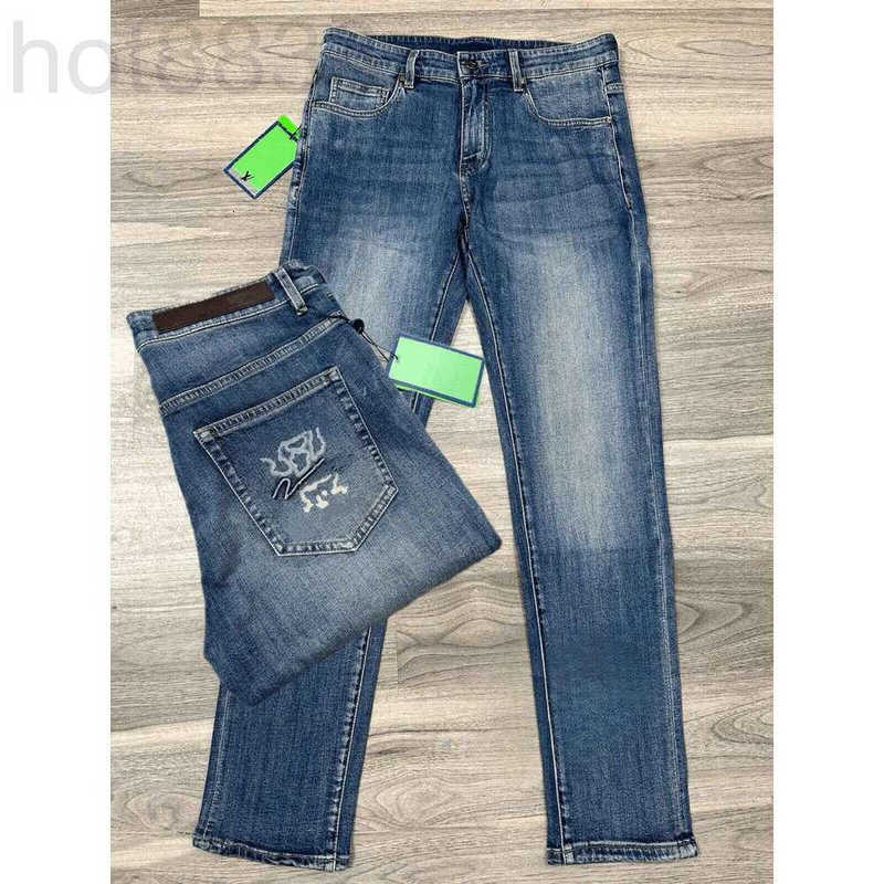 Men's Jeans Designer Style Vintage High-quality Trousers, Summer Tight Jeans, Slim-fit Motorcycle Pants YYDF