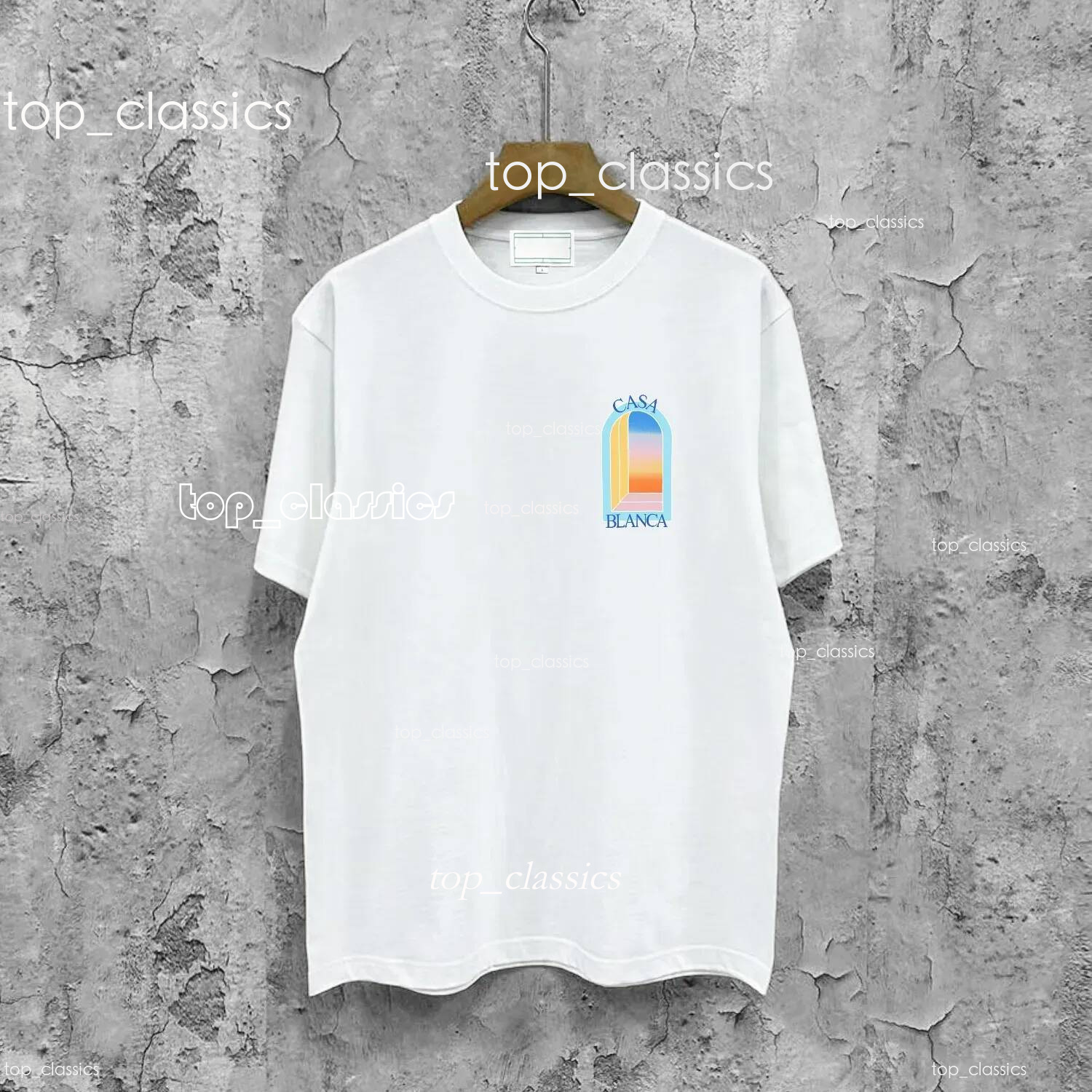 Casaa T Shirt Shirts Mens Designer Clothe Men Graffiti T Shirts Designer Gender Neutral Crew Neck Loose Slim Streetwear Tshirt Casaa Blancas Graphic