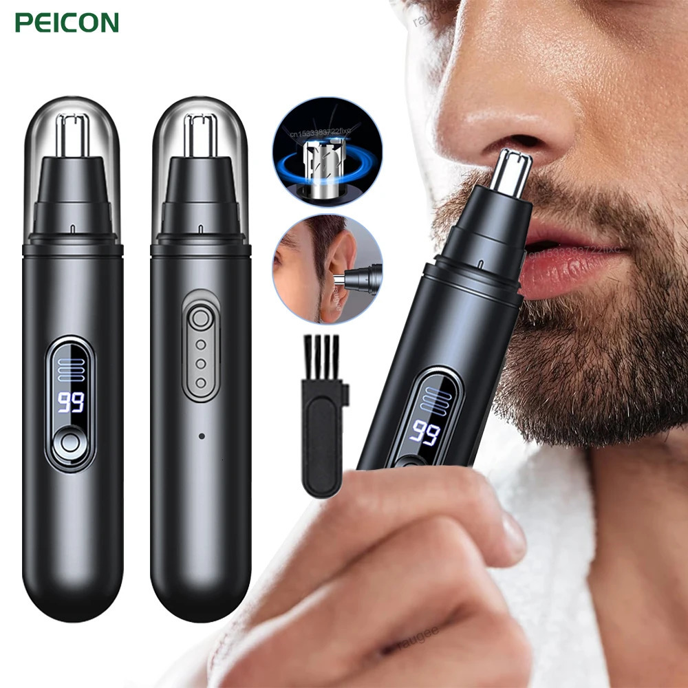 Nose Hair Trimmer for Men USB Rechargeable for Nose Eyebrow Ear Hair Remover Portable Mini Painless Electric Nose Hair Clipper 261016