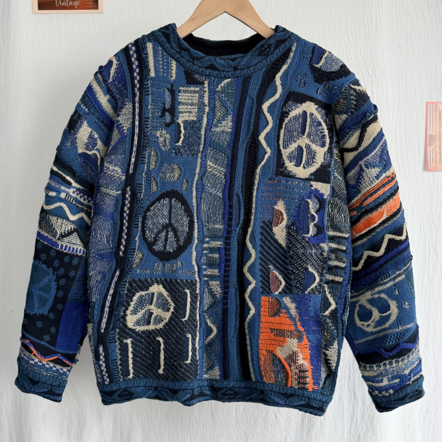 Blue Knitted Sweaters Men Women Best Quality Sweater