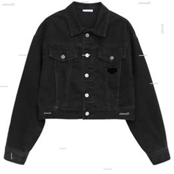 Pradlys Jackets Designer Women's Denim PR Coat Button Letters Prara Autumn Style Slim For Lady Outfit Womans Pradsness Jackets Jeans Inverted T