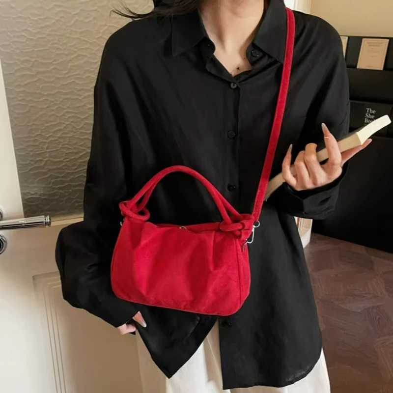 Shoulder Bags 2026 Retro Suede Simple Crossbody Bag Women Fashion Handle Bag Casual Comfortable and Versatile Texture Shoulder Commuting Bag X261016