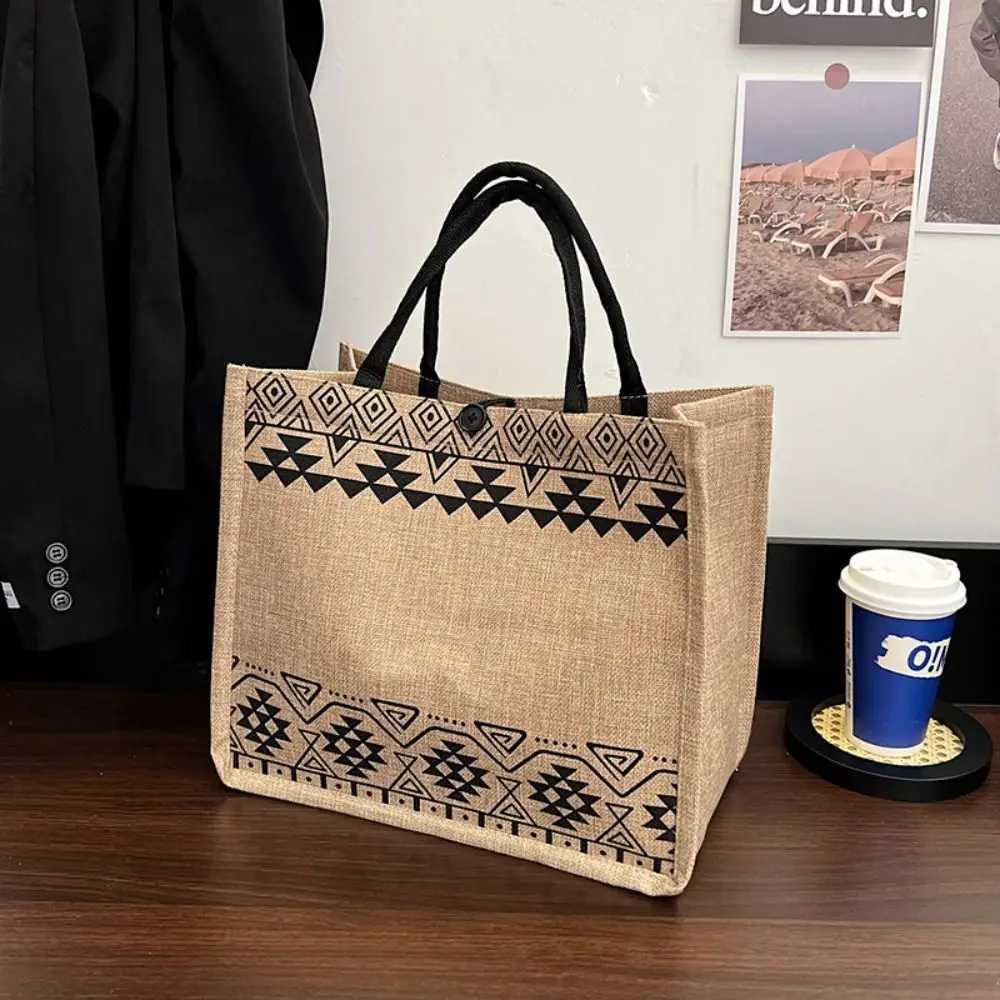 Evening Bags Vintage Korean Tote Bag Casual Lady Shoulder Eco Canvas Bags National Style Women Recycle Handbag Shopping Bag Storage Bag H261016