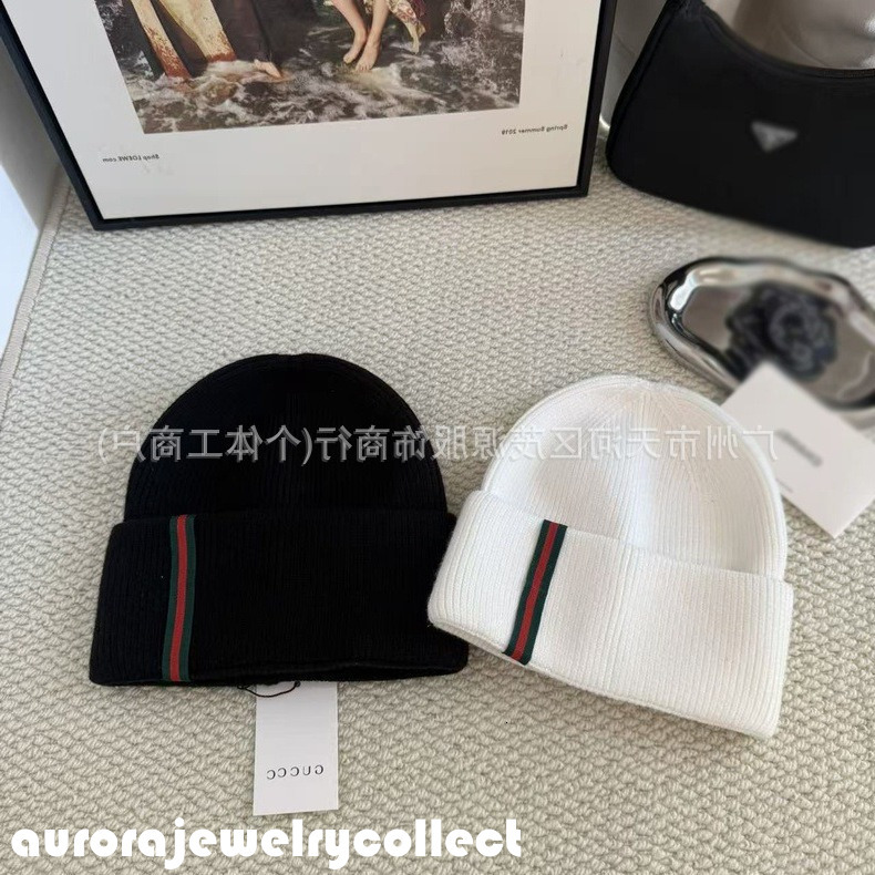 Designer Beanies Men Women Knit Hat Bonnet Color-Blocked Knitted With Contrasting Trim Suitable Both Warm Versatile Autumn Winter Simple Easy Match