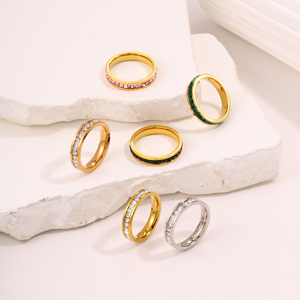 Fashionable Minimalist Starry Sky Ring For Women, Featuring A Light Luxury, Niche, And High-End Design, With Vacuum Electroplating To Prevent Fading