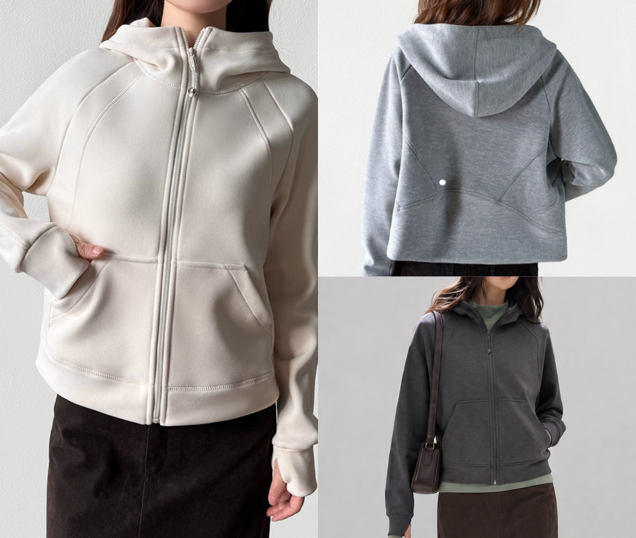 L6699 veste polaire sweat-shirt chaud automne/hiver vêtements d'extérieur court ajusté extérieur décontracté Cardigan haut de sport