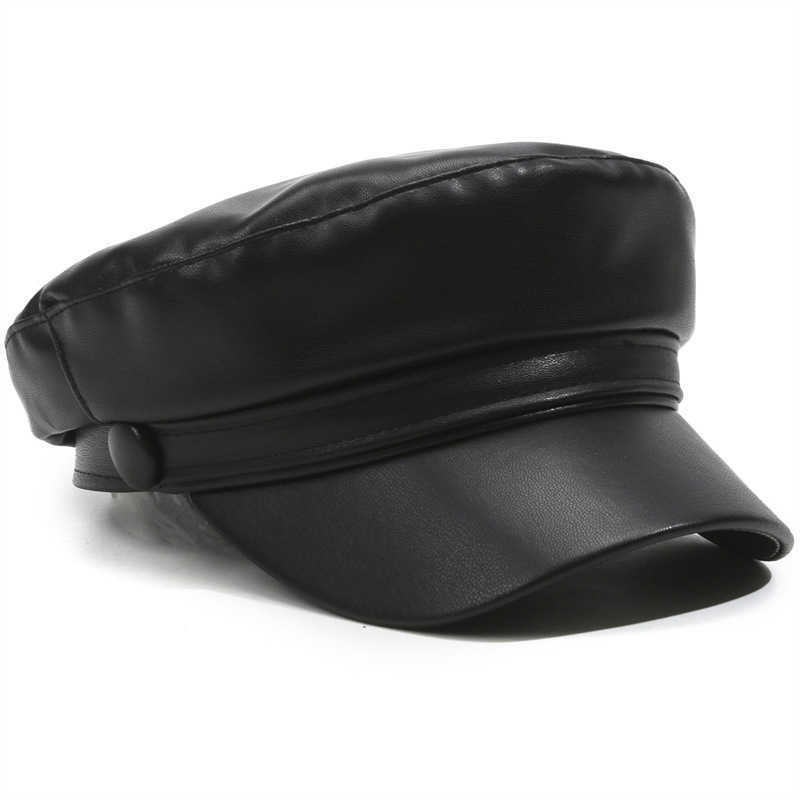 and Spring Autumn Versatile Beret Retro Flat Top Visor Small Face Black Painter Hat Fashion Hat Classic Versatile Adjustable S261016JNIO