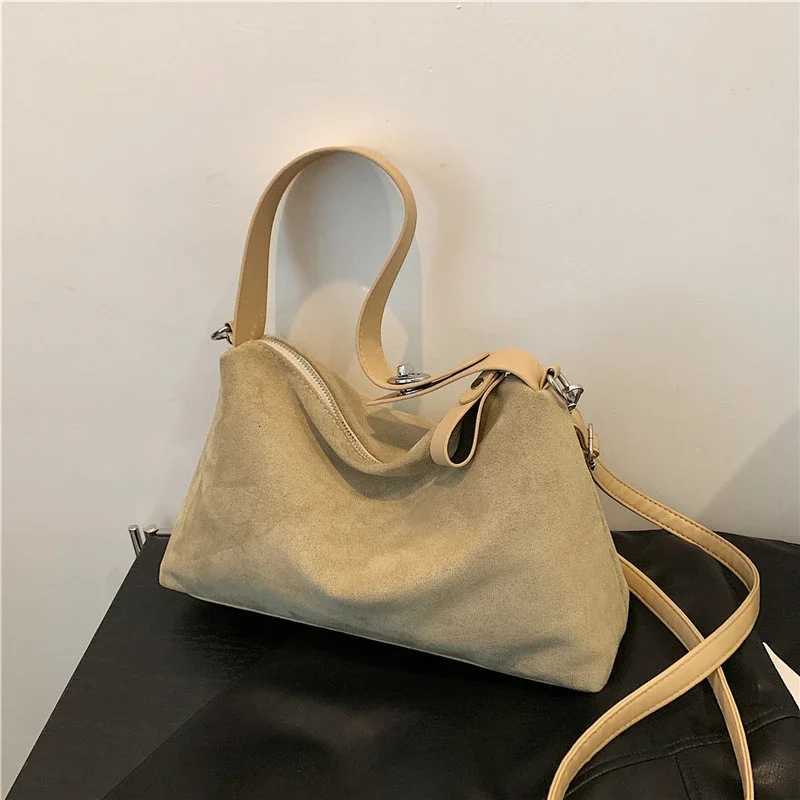 Totes Hot Sale Fashion Faux Suede Sense of Luxury Hobos Hand Bags 2026 High Quality Simple Versatile Casual Shoulder Bags for Women X261016