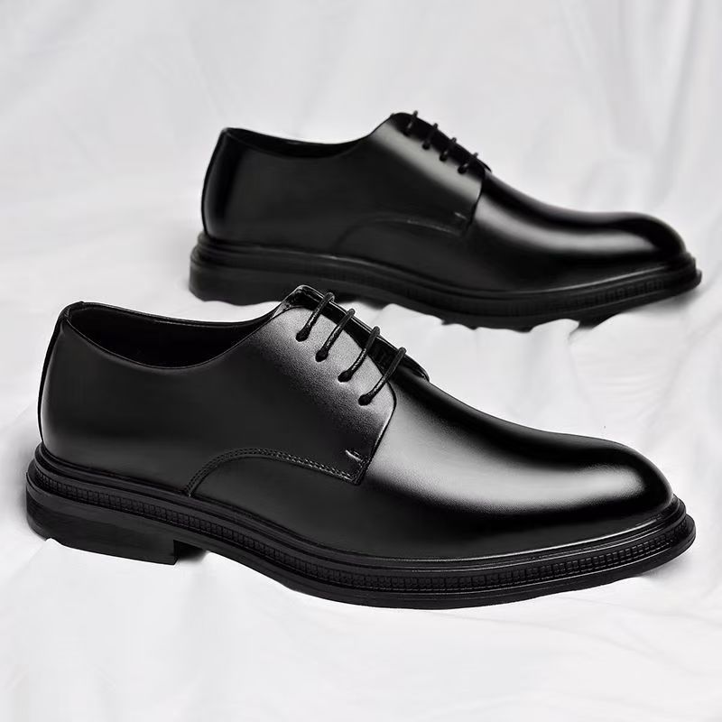 B23 Letter-printed Fabric-Upper Business Sporty Low-Top Lace-Up Breathable Men's Shoes for Spring and Autumn