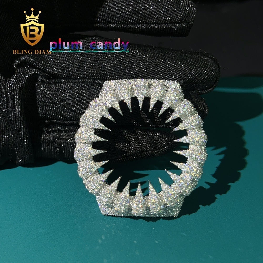 High Quality Hip Hop Brass Diamond Watch Case Fit GA2100 Watch Iced Out Moissanite Spike Watch Bezel in Stock