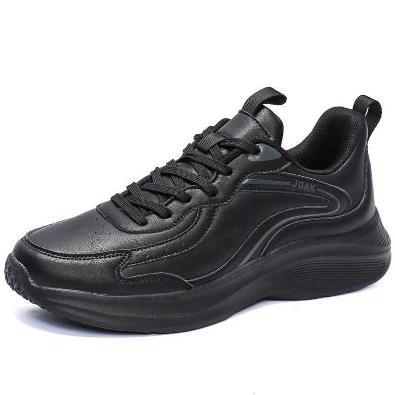 Casual Shoes Spring Autumn Mens Leather Casual Sneakers Men Black White Sneakers Cheap Plus Big Size 47 48 49 50 51 52 H261016
