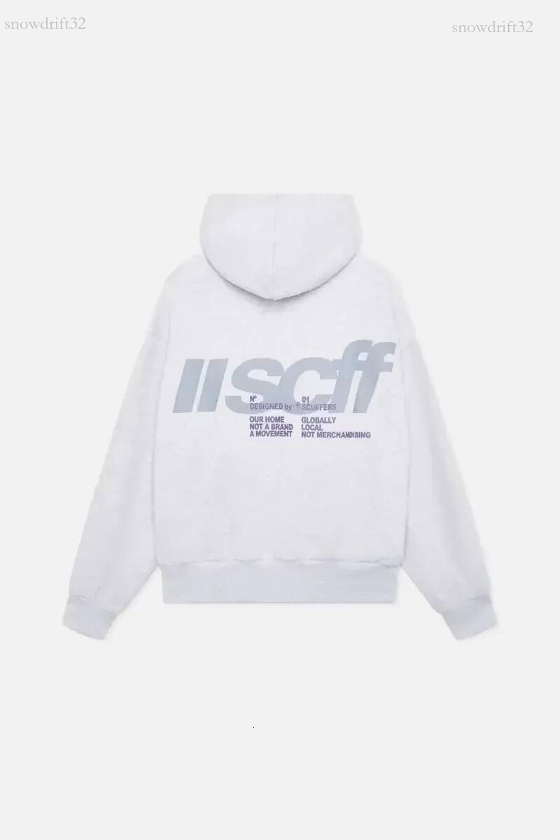 Scuffersly hoodie designer Scuffer hoodie tech fleece pullover hoodie boxy oversized fit casual streetwear hooded sweatshirt for men women 954