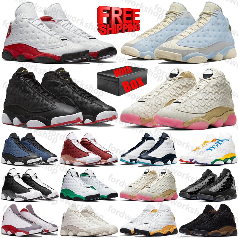 Free Shipping 2026 With Box Designer Basketball 13 13s Wings Flint Sport Shoes sneakers for mens womens Wings Playoffs French Blue Wolf Grey Hyper R