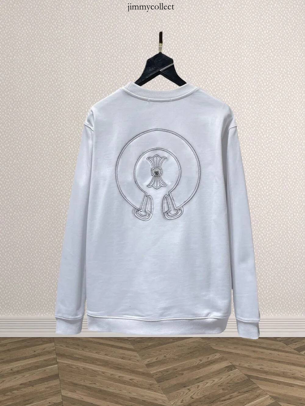 Chome Hoodie crome long Designer Men's Graphic Chromed hoodie Street Luxe Pure Cotton Short Sleeve Casual Womens Mens Horseshoe Embroidery High