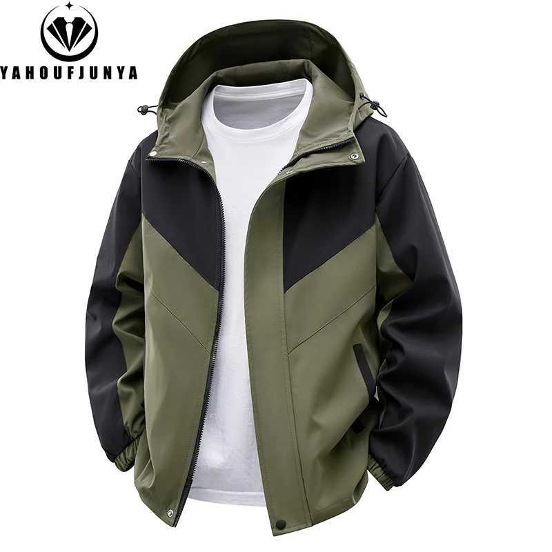 Outdoor Jackets Hoodies Spring Men Outdoor isure Cargo Hooded Thin Men Autumn Hiking Sport Windbreak Fashion ket Loose Coat Ma HotsT261016