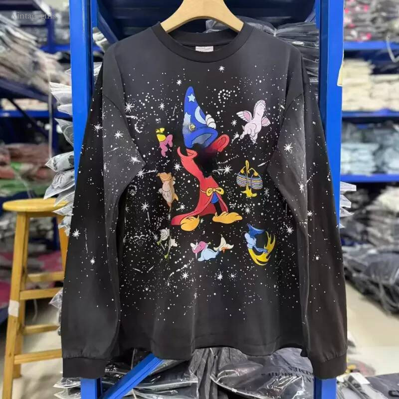 Classic Printed Unisex Casual T Shirt Harajuku Round Neck Long Sleeve Top Clothing Mens T Shirts Fashion Streetwear Sweatshirts Size S-Xl