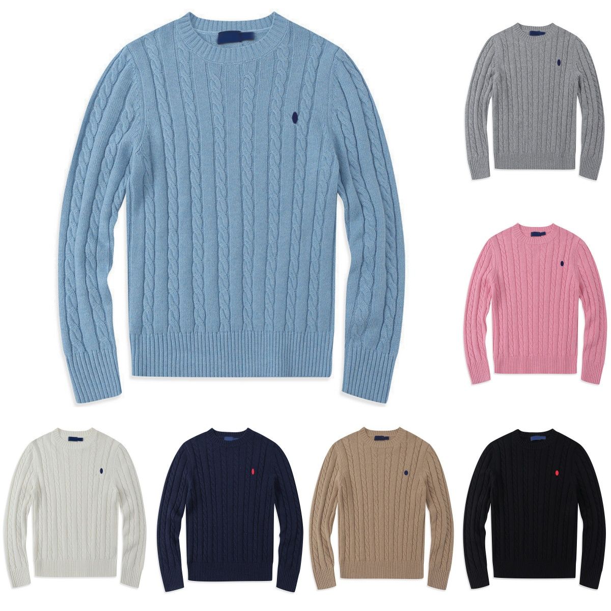 Designer Mens Sweater pull homme High Quality Pullover Men Luxury Casual Sleeve Crew Neck Pullover women knitted Cotton embroidered sweater S-2XL
