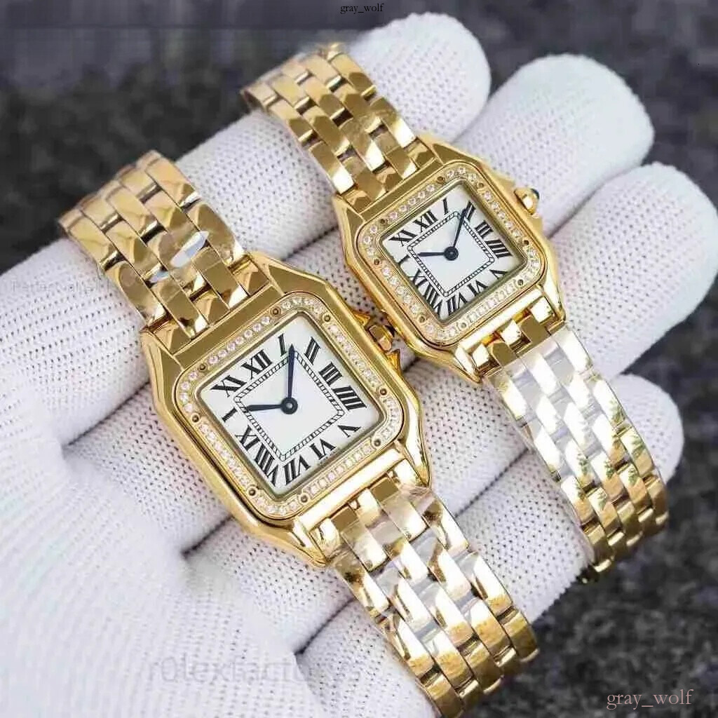 cartixx watch Watch high quality womens Elegant 27 22mm square classic rose gold casual quartz movement Roman digital smart watch women carterwatchs