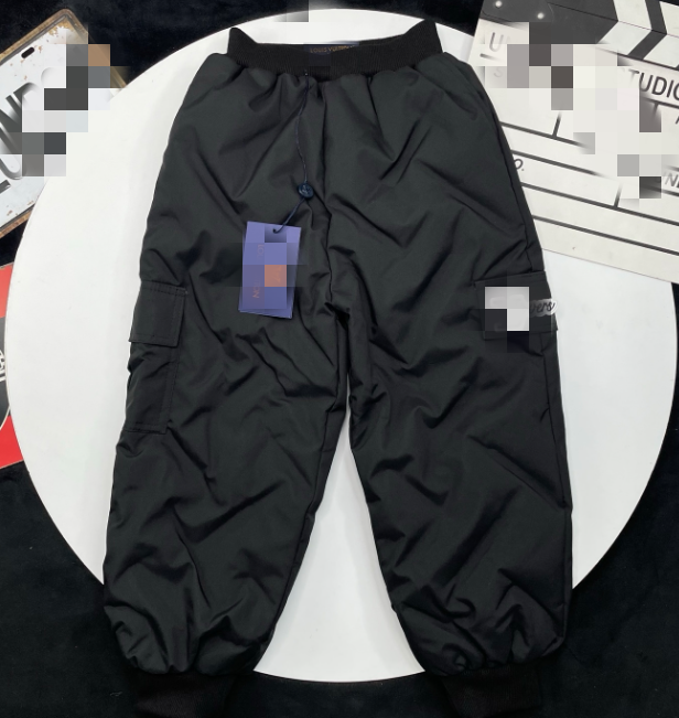 Kids Down Pants Winter Thick Warm Cargo Trousers for Boys Girls Elastic Waist Pockets Outdoor Snow Pants 120-170