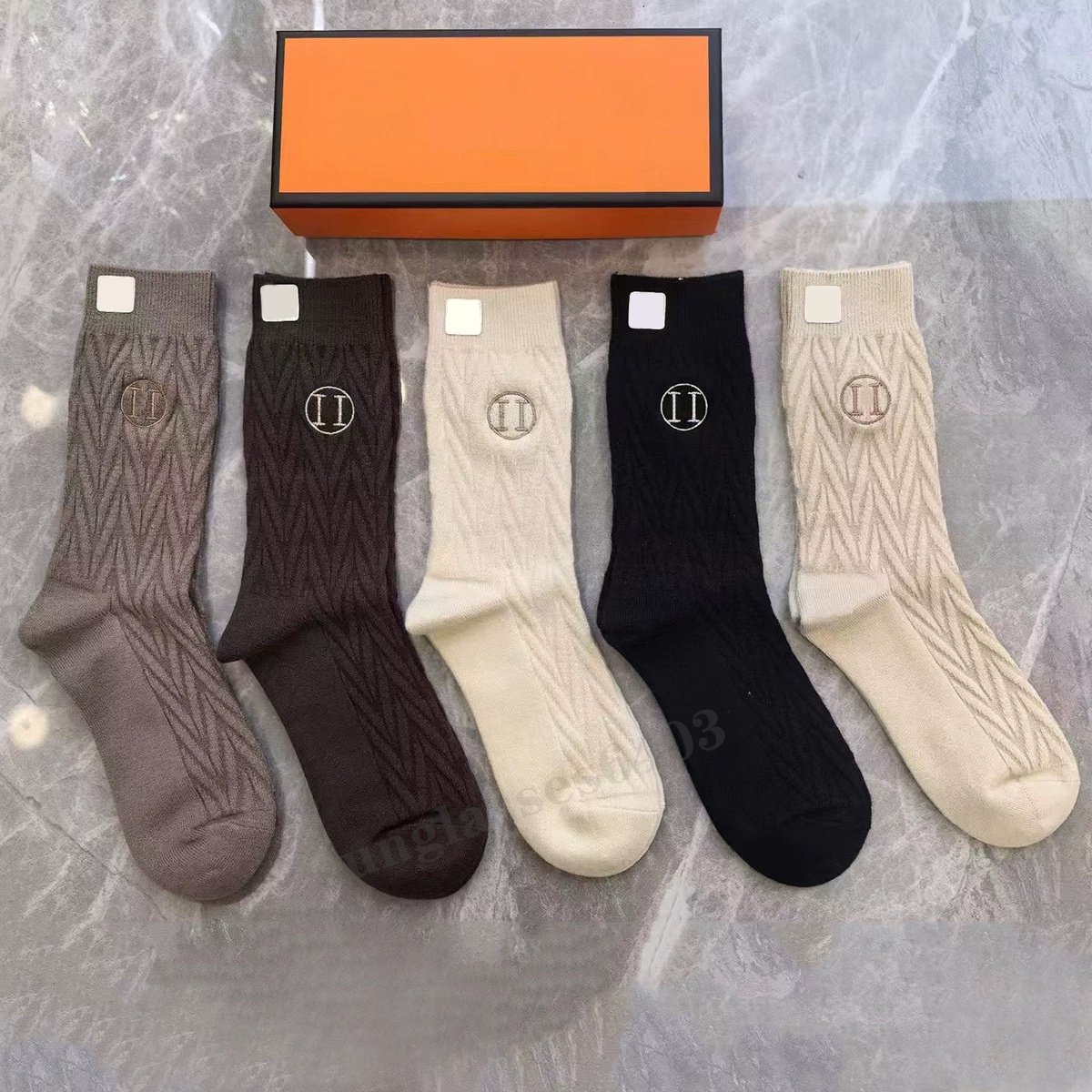 Socks designers women classic cotton medium Long socks 5 Pairs set underwear womens sock for casual warm socks for daily wear