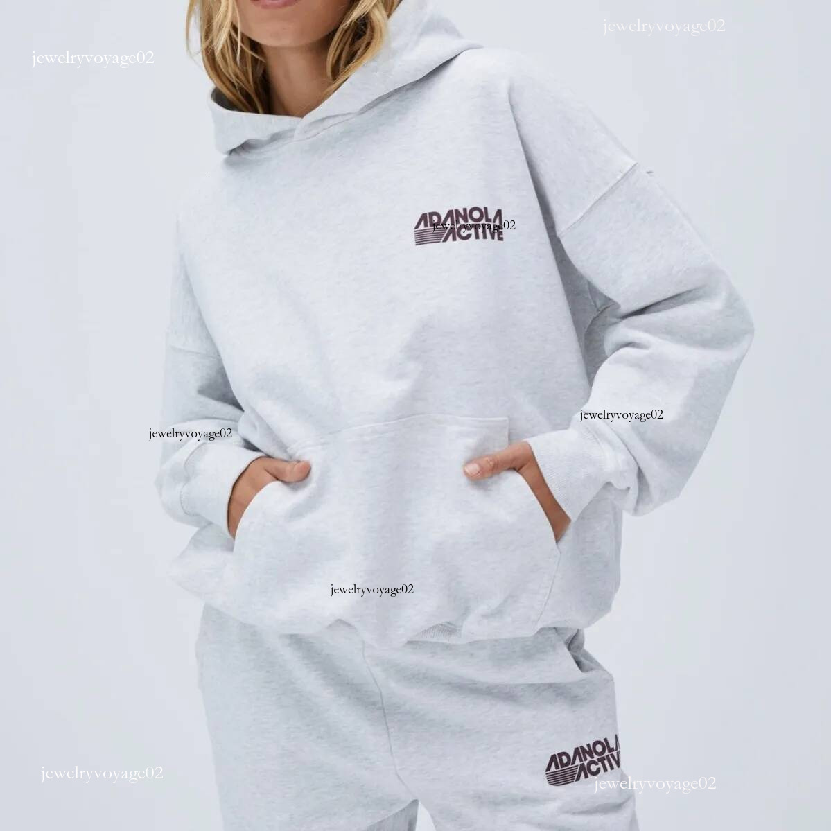 aritzia Hoodie loose Adanolass hooded grey sweatshirt for women printed street casual spicy girl tops oversized designer hoodies sport casual tops c