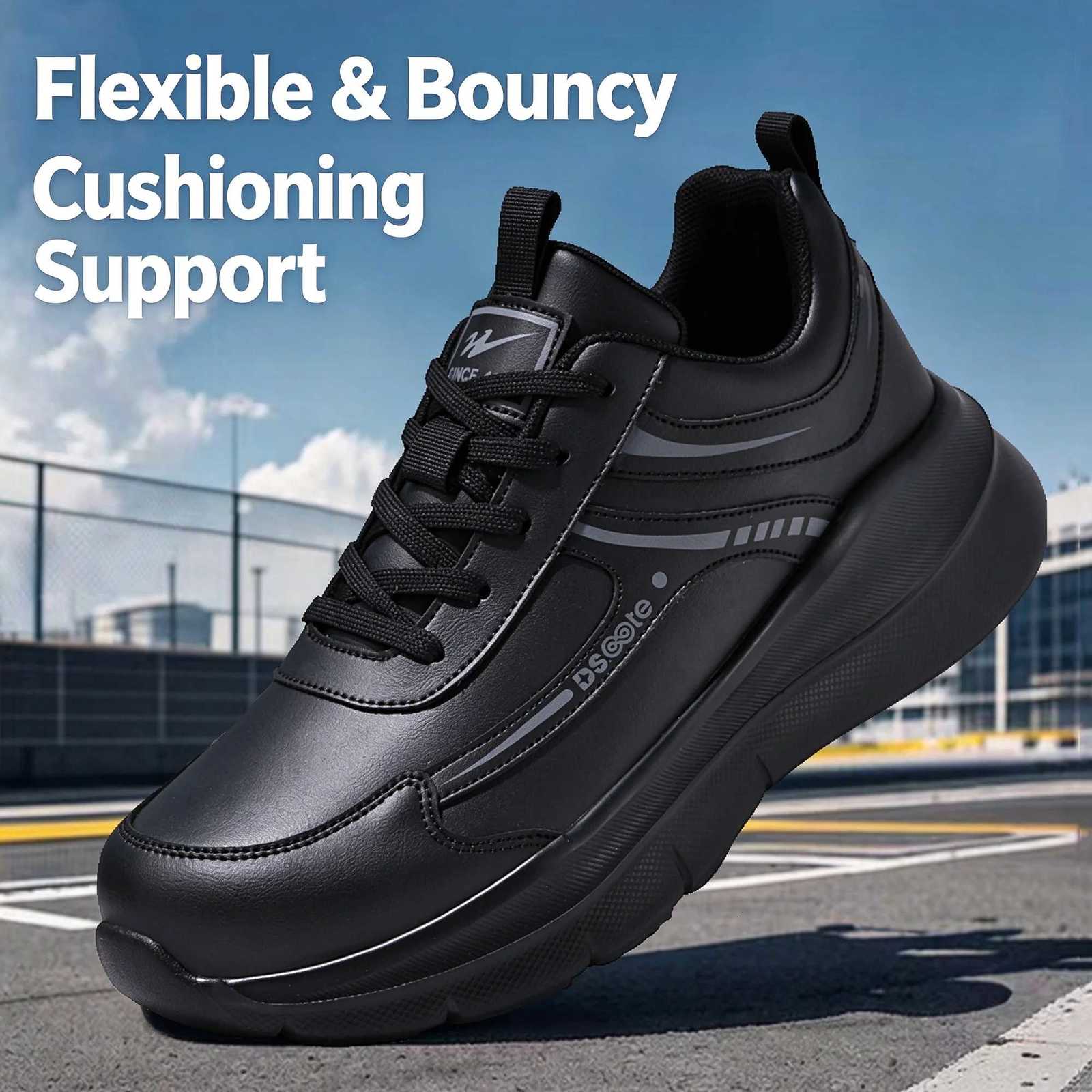 Casual Shoes Men's Running Shoes Leather Sports Sneakers Lightweight Athletic Footwear Non Slip Cushioning Training Tennis Shoes 39-48 H261016