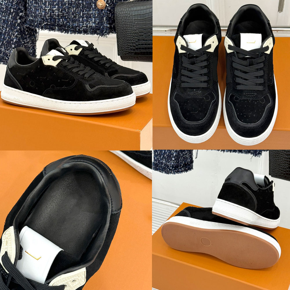 Stadium Sneaker Luxury Designer Suede Calf Leather Sneaker1AKGFU Womens Casual Sneaker Signature Details Fashion Brand Sports Shoes Leather Lining S