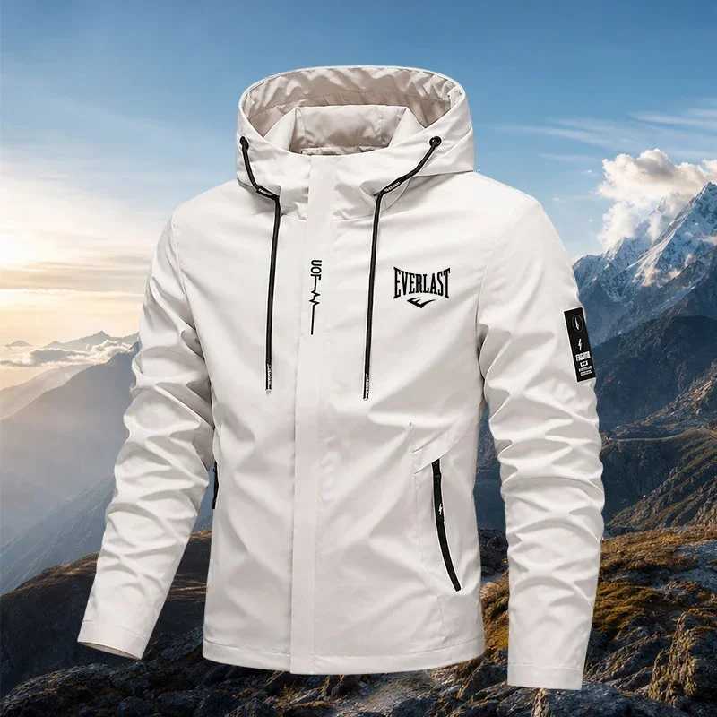 Outdoor Jackets Hoodies 2026 New Men Thin Hooded Hiking Solid Breathab Wear-resistant Outdoor Daily Casual CoatT261016