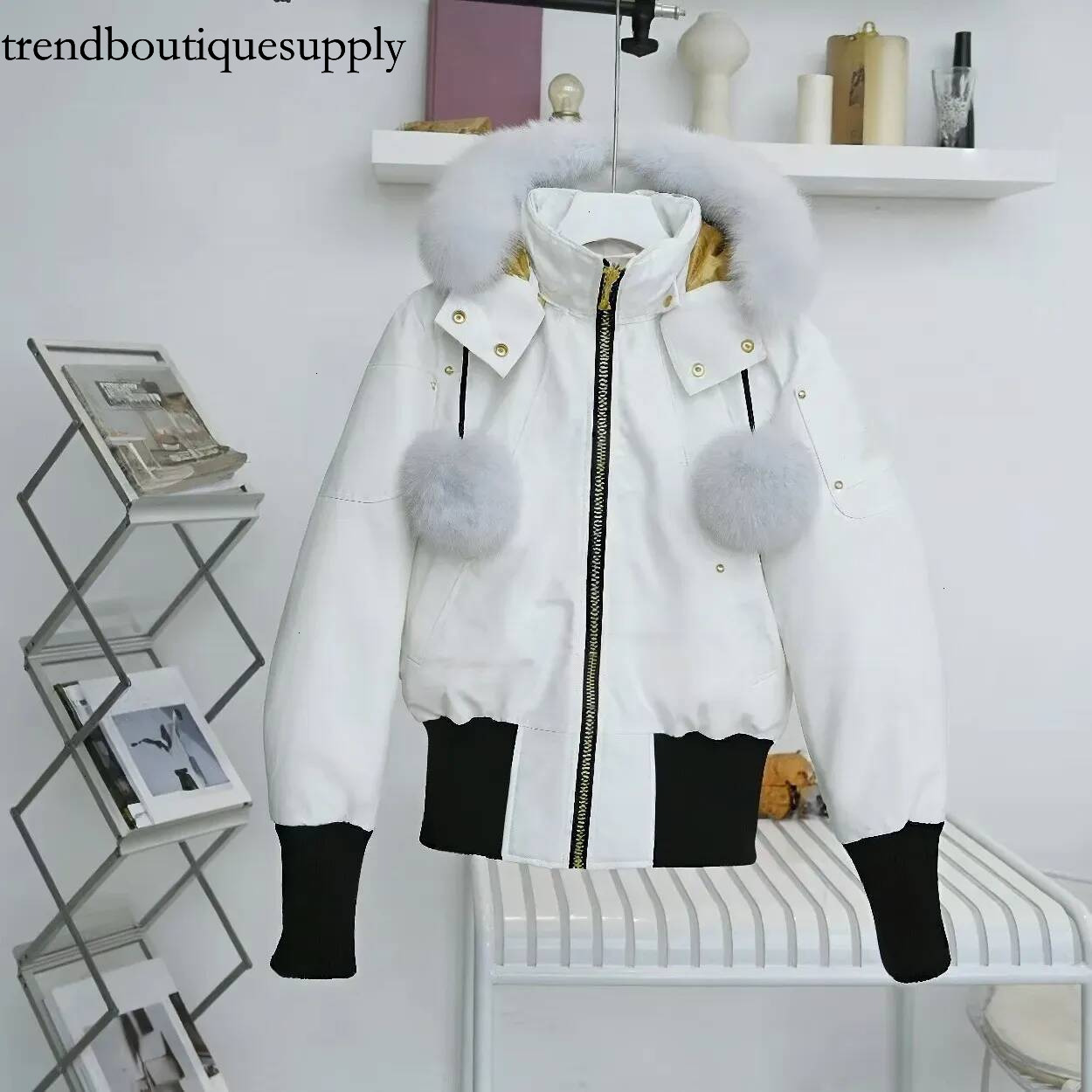 moose Designer Parkas Jackets Mens Winter Outdoor Windbreakers Puffer Short Parka Down Jacket Removable Fur Collar Unisex Loose Fit Winter Thick War