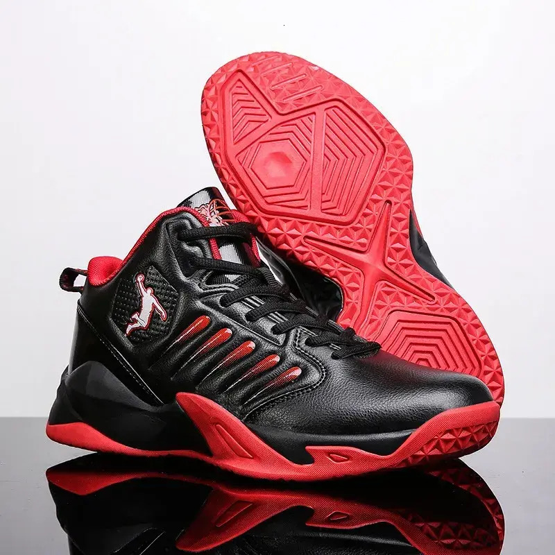 Men Shoes High Top Basketball Shoes Men's Leather Breathable Competition accessories Training Sneakers Footwear